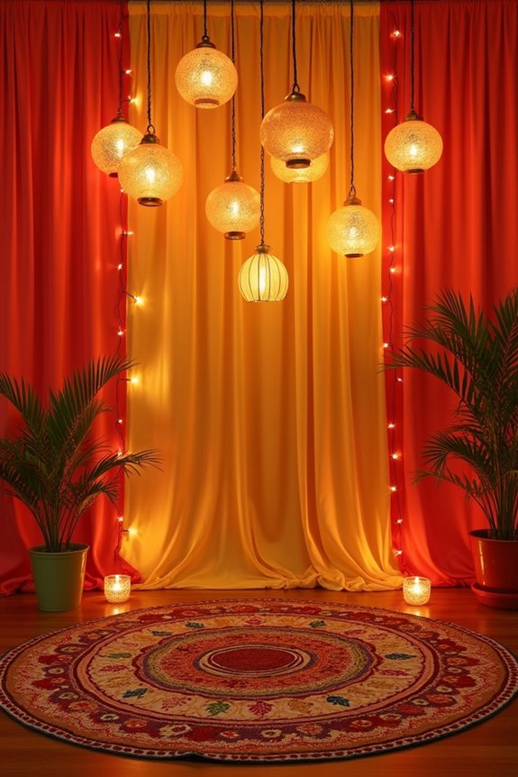 affordable festive backdrop ideas