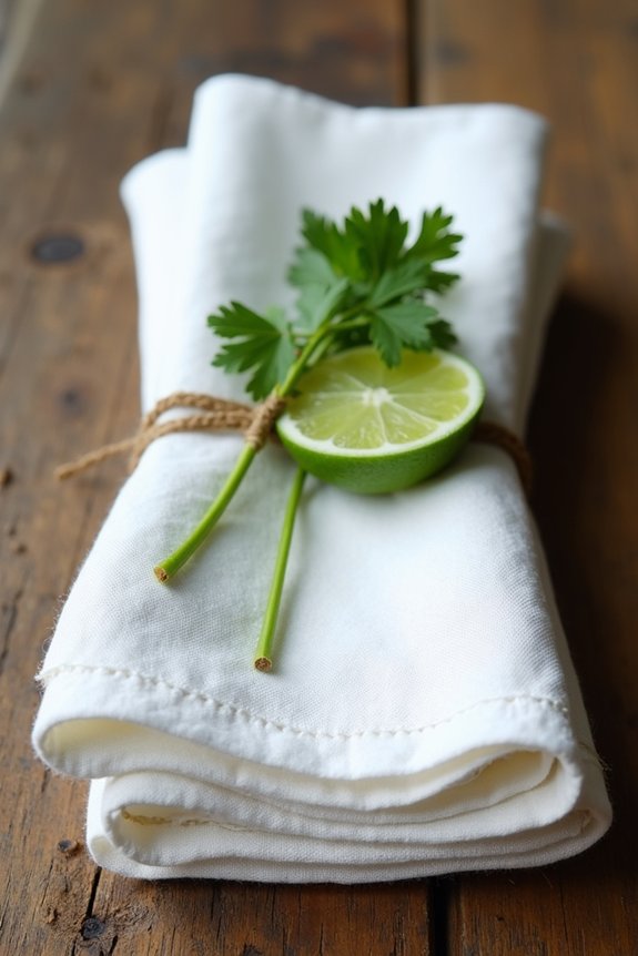 aromatic napkins for taco night