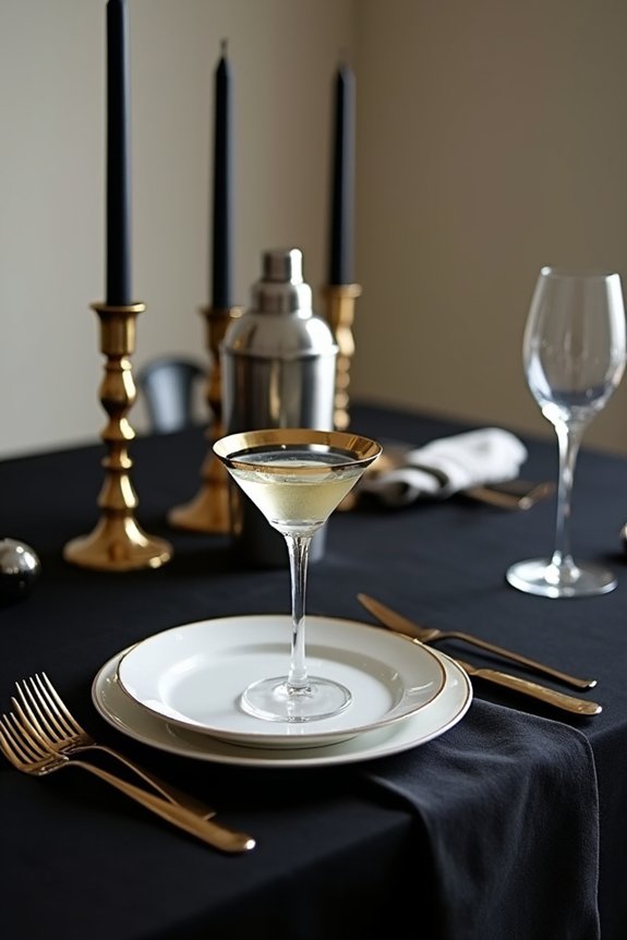 black and gold elegance