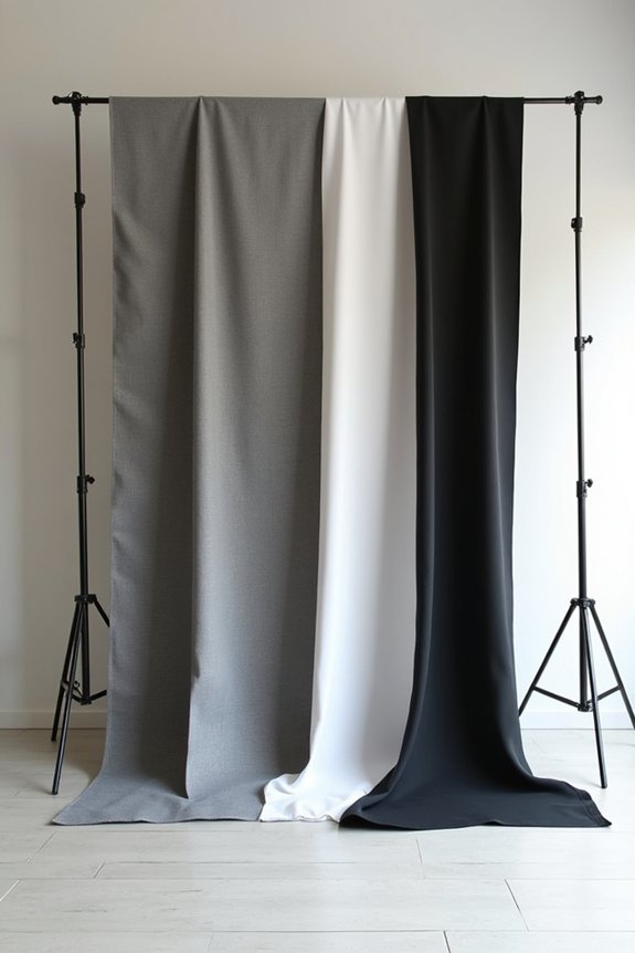 black and white backdrops