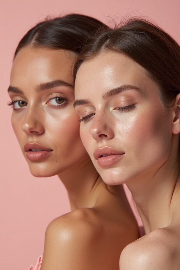 blush pink shade selection