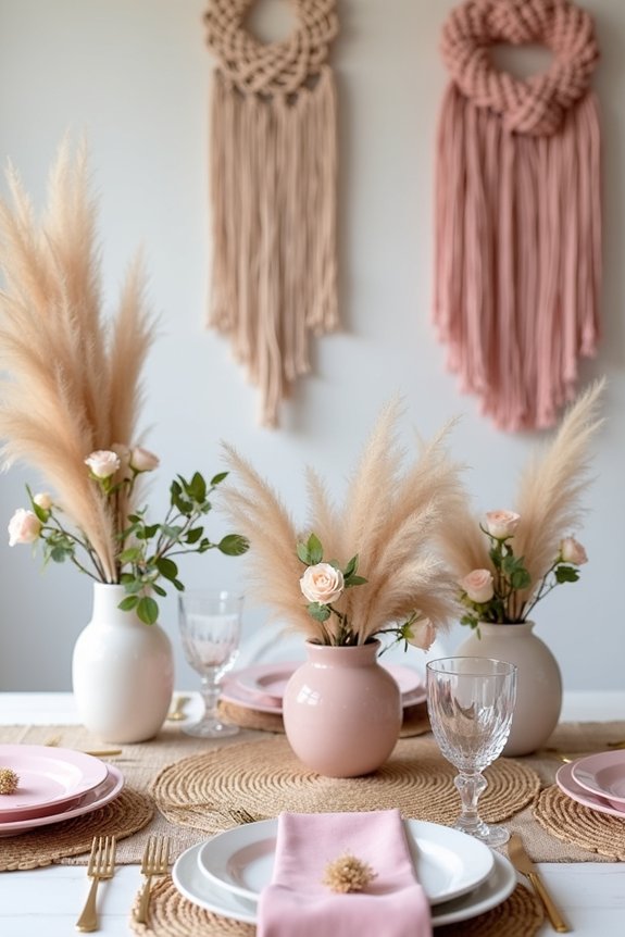 boho blush celebration design