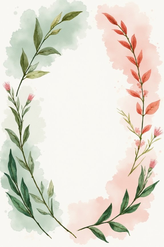 boho watercolor painting invitations