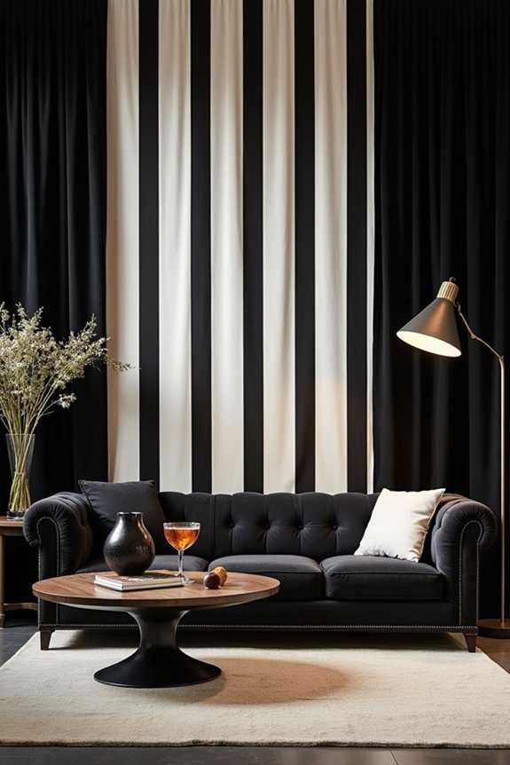 bold vintage striped elegance