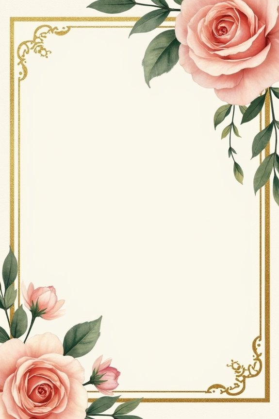 botanical elegance with gold
