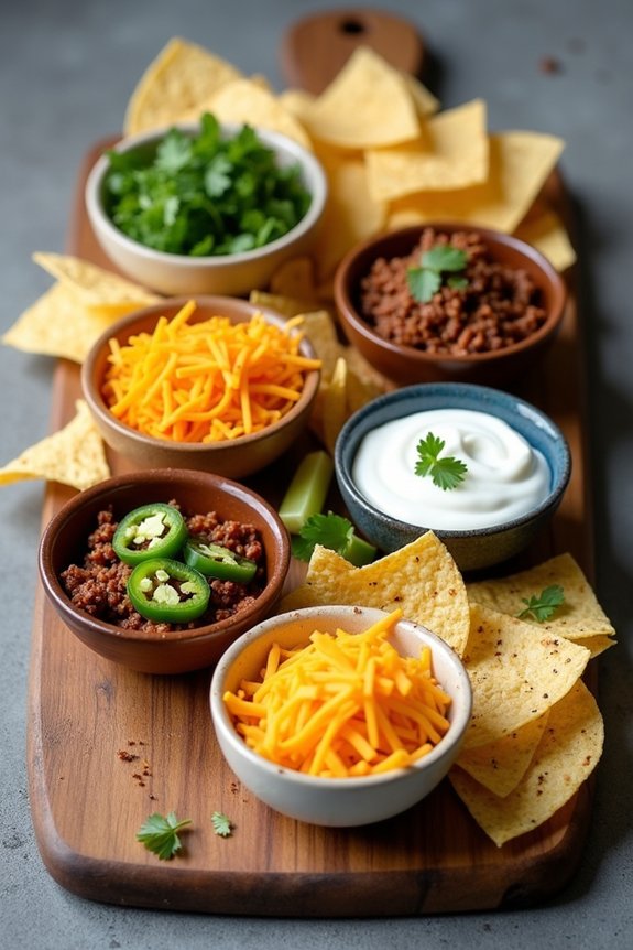 build your own nachos bar