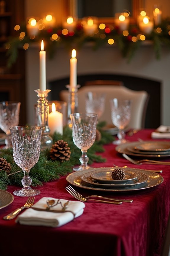 burgundy holiday decor ideas
