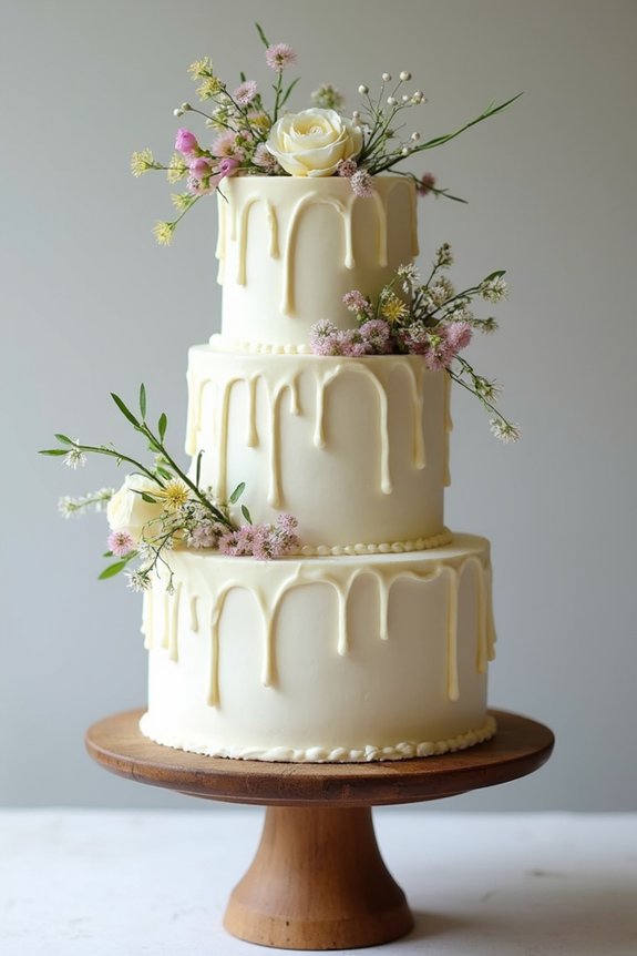 buttercream frosting with drips