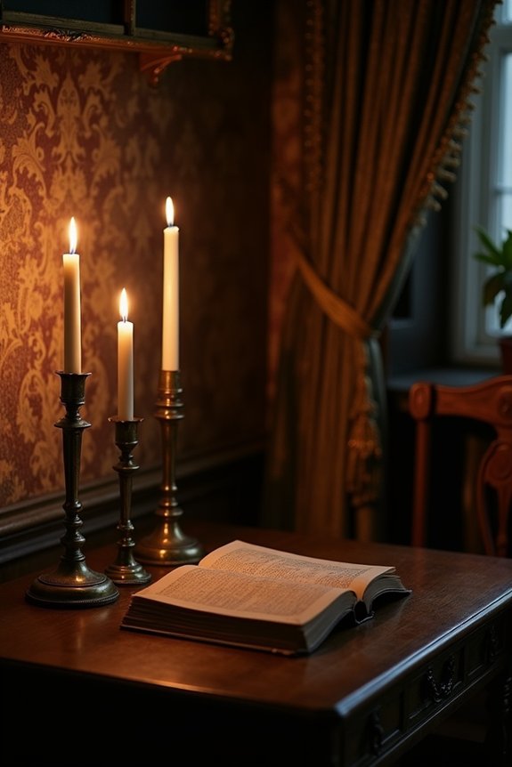 candlelight creates suspenseful atmosphere