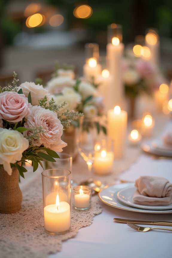candlelight enhances event ambiance