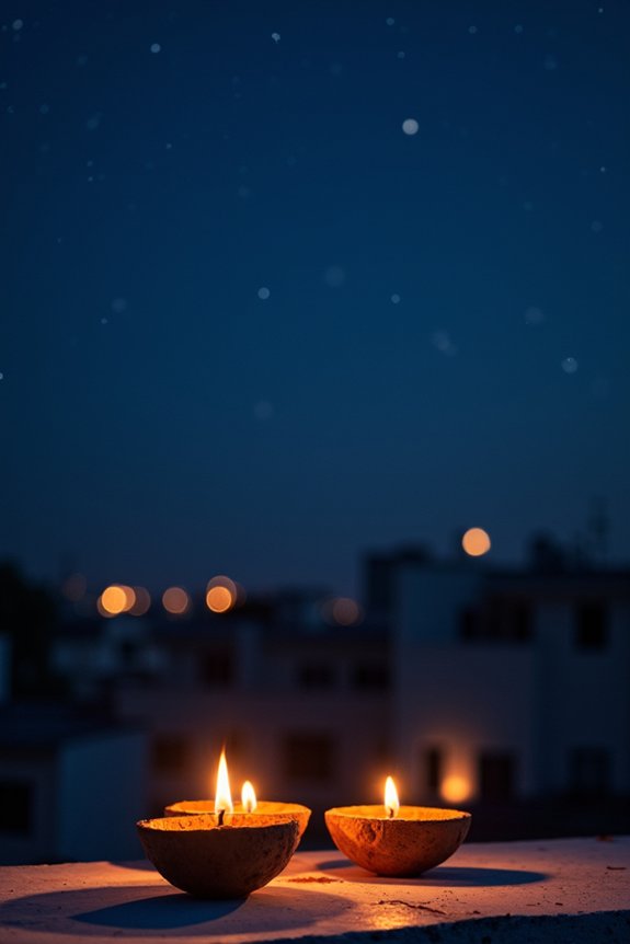 candlelit celestial night celebration