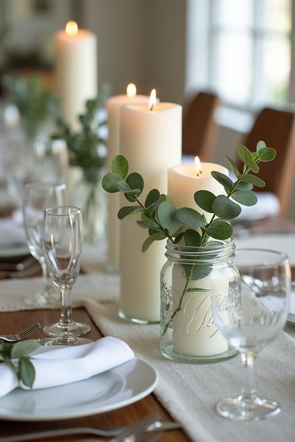 candlelit greenery for gatherings