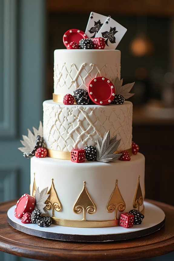 casino night cake inspiration