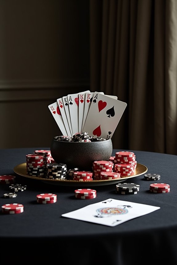 casino themed centerpiece ideas