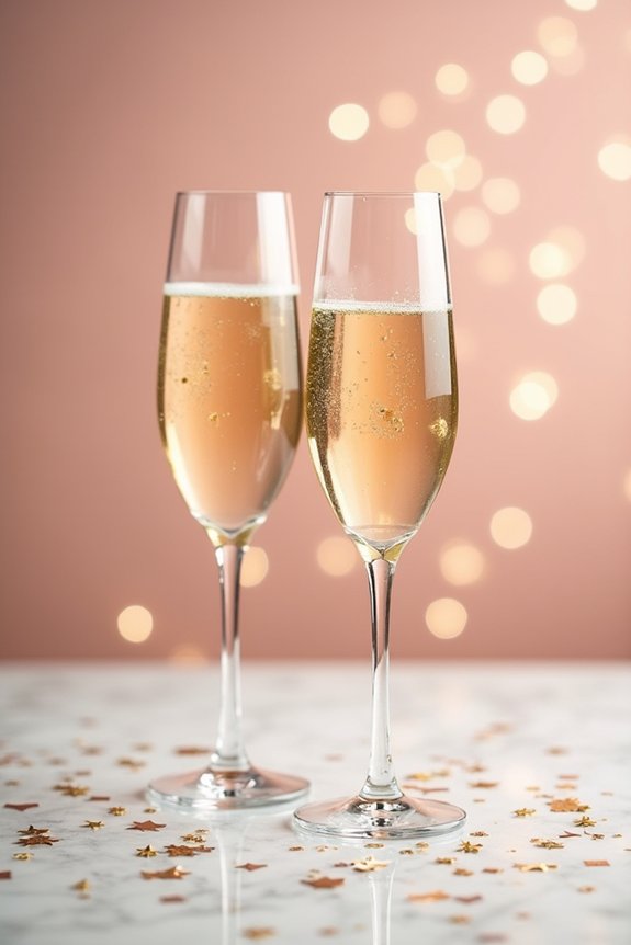 champagne confetti elegance photos
