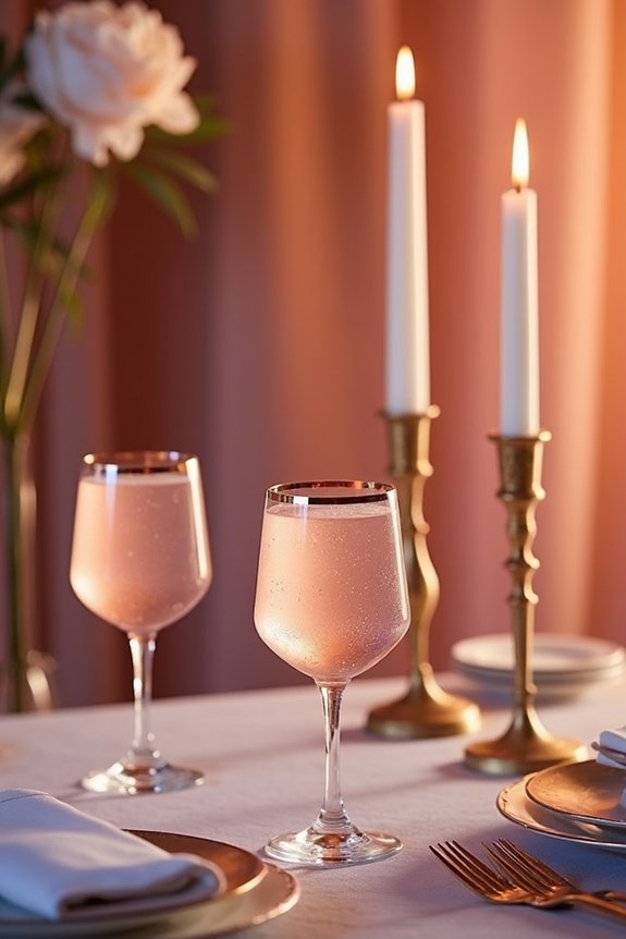 changeable lighting and metallics