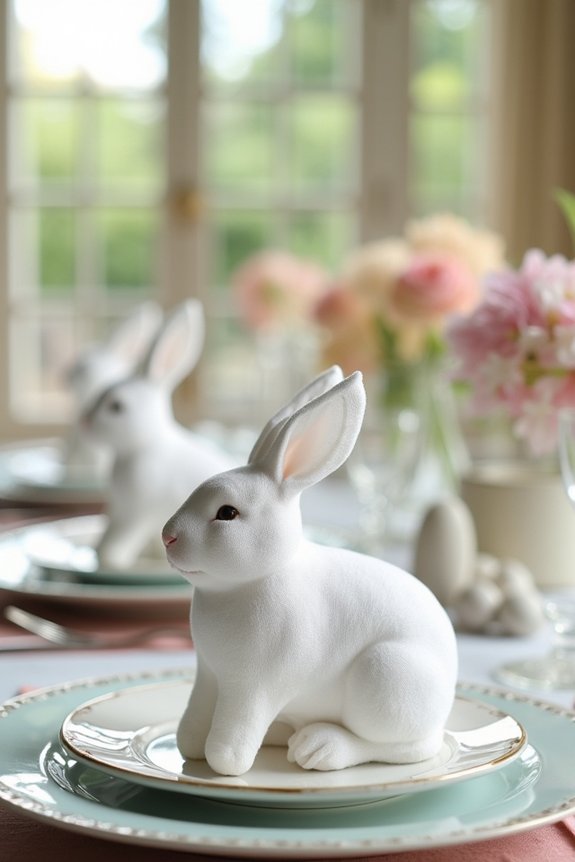 charming easter napkin bunnies