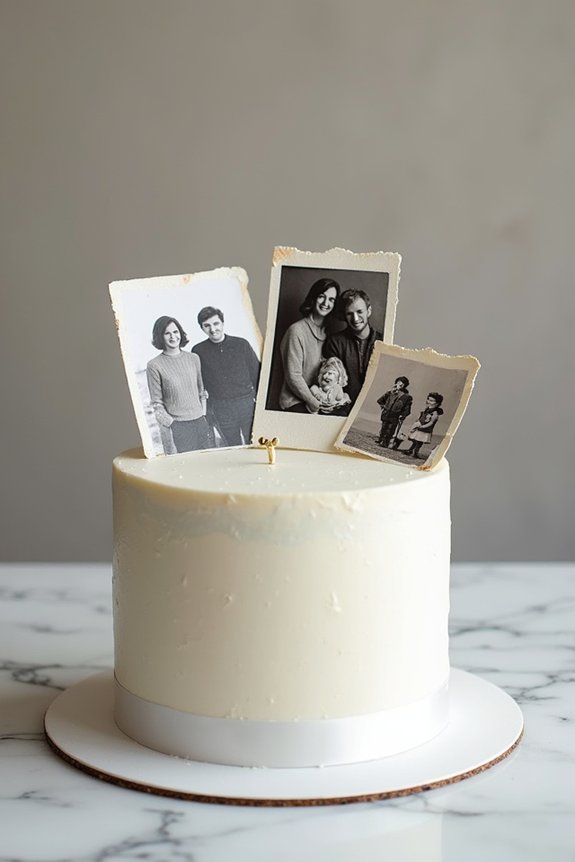 cherished photos on cake