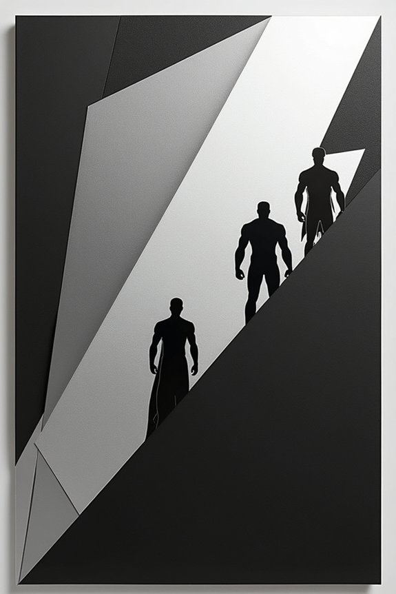 chic minimalist superhero invitations
