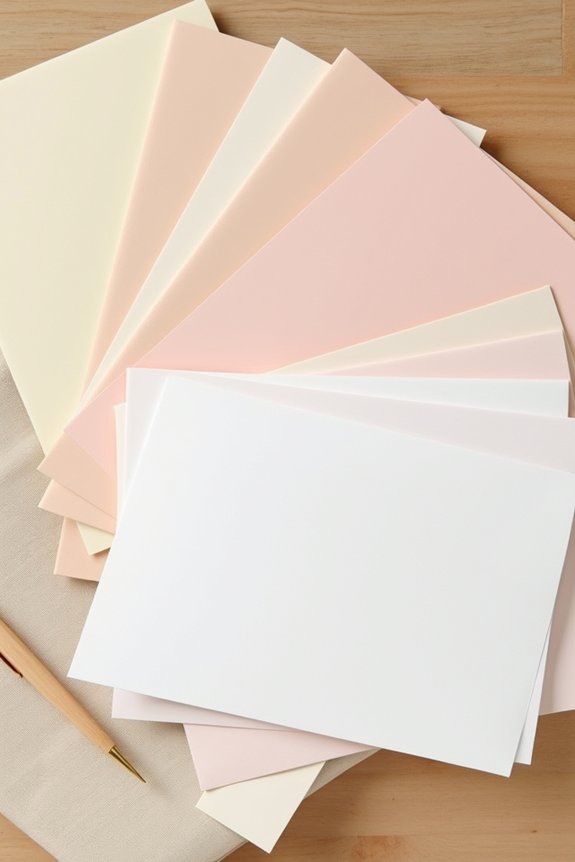 choose cardstock weight texture