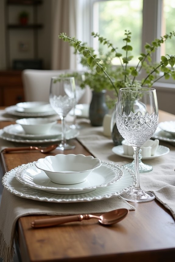 choose complementary dinnerware thoughtfully