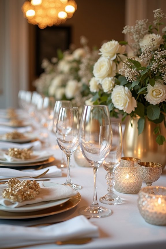 choose elegant tablescape colors