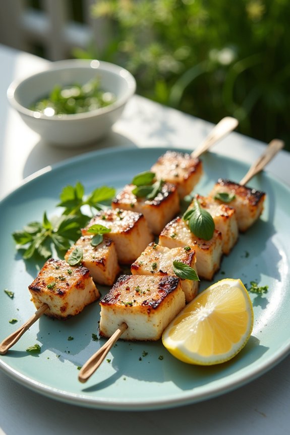 citrus marinated grilled swordfish