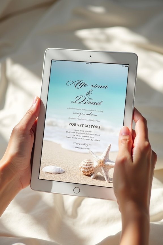 coastal invitation format choices