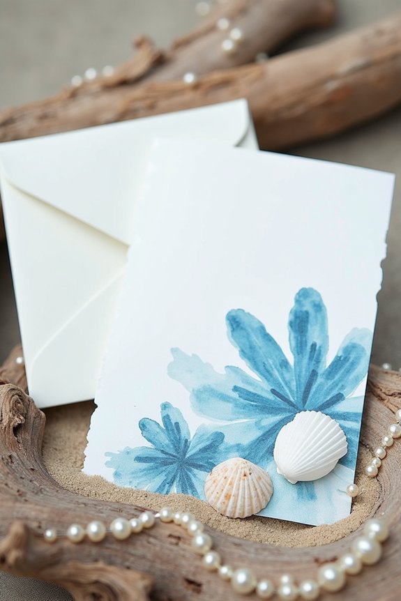 coastal wedding invitation inspiration