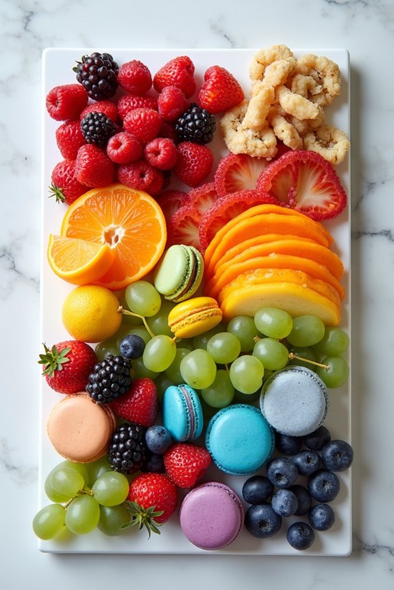 colorful festive food presentation