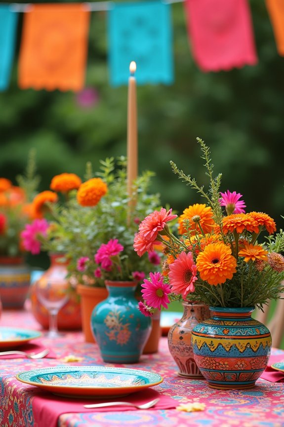 colorful fiesta garden celebration