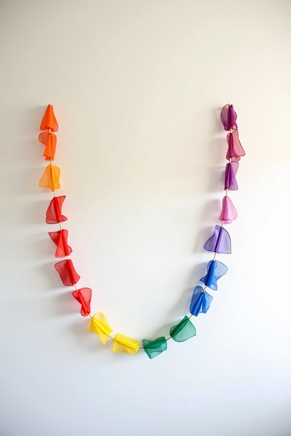 colorful pride flag decor