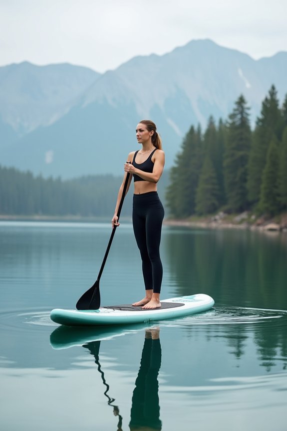 core strength through paddleboarding