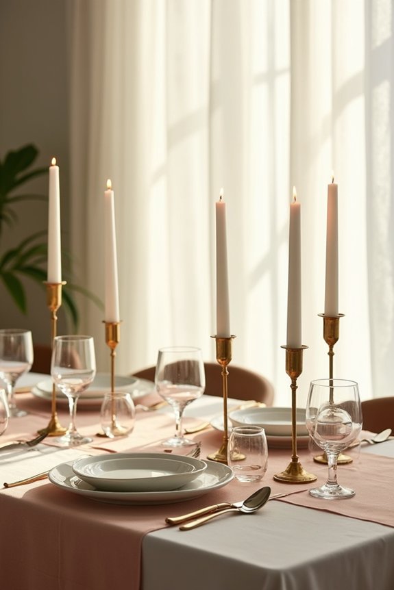 cozy brunch table lighting