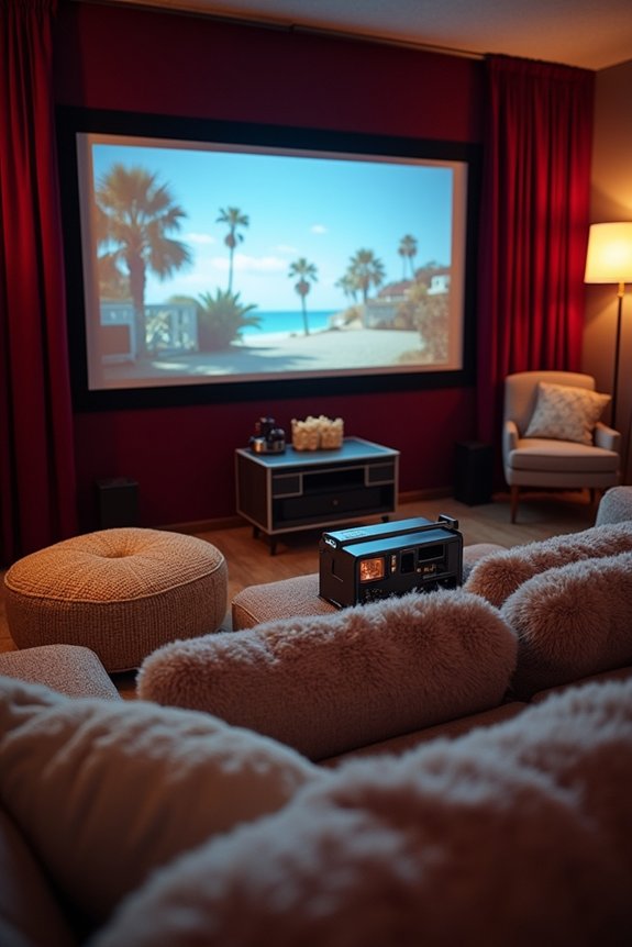 cozy cinema movie night