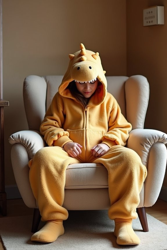 cozy hassle free dinosaur costume