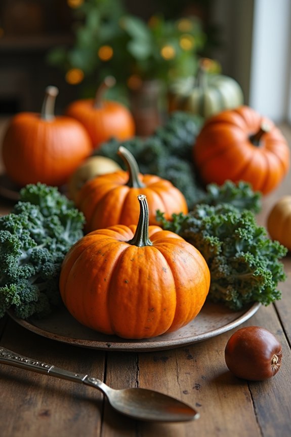 cozy seasonal centerpiece displays