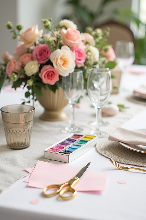 crafty tablescape party ideas