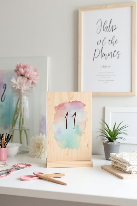 create and print table numbers