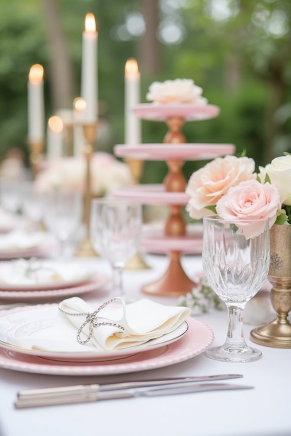 create layered tablescape heights