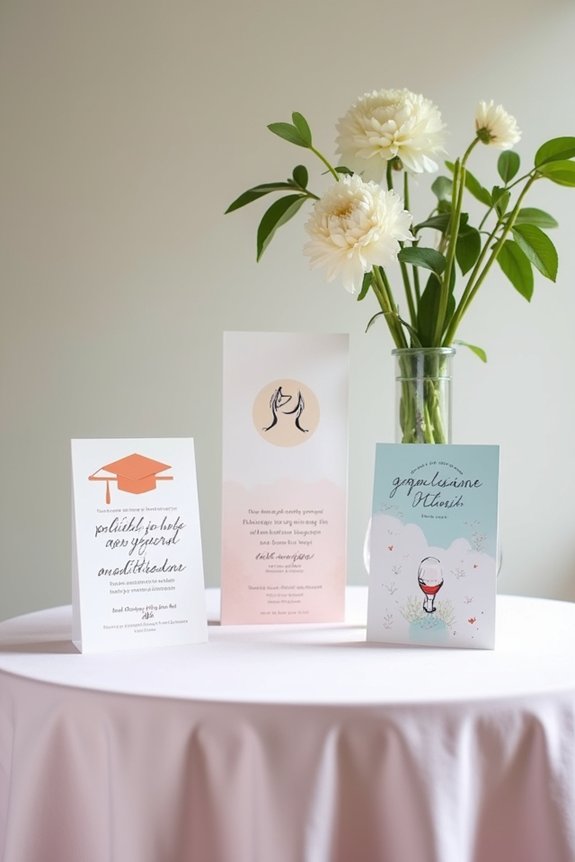 creative graduation party invites