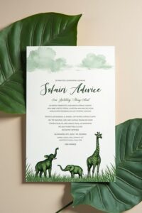 creative jungle adventure invitations