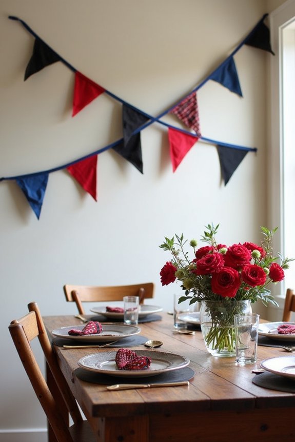 custom colorful bunting creation