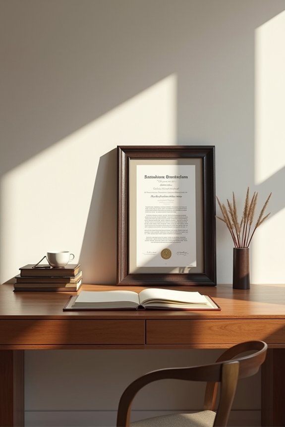 custom framed diploma gift