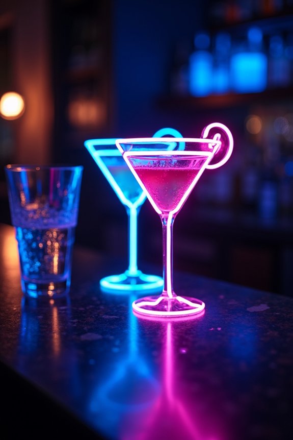 custom neon cocktail signs