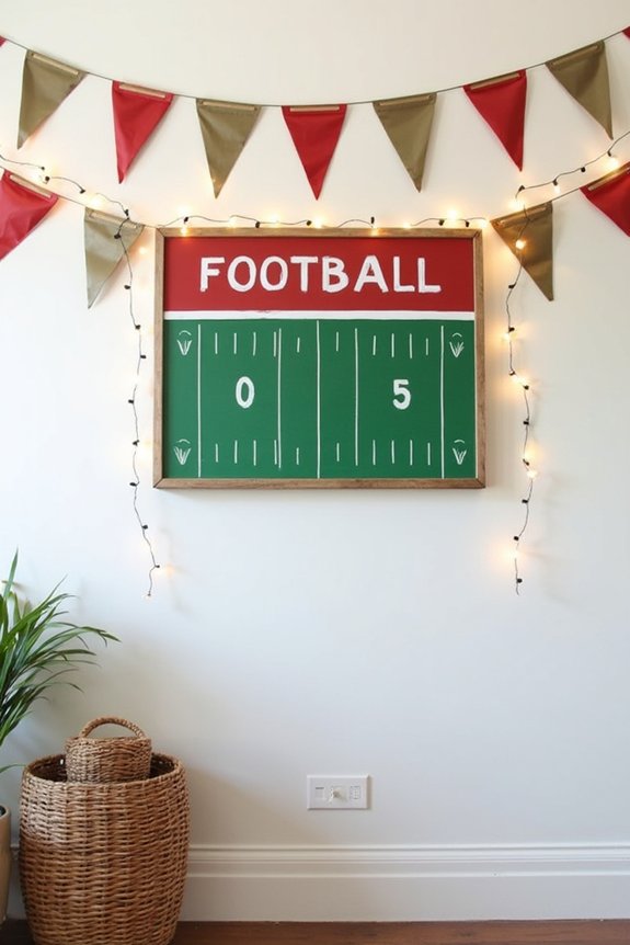 custom scoreboard photo backdrop