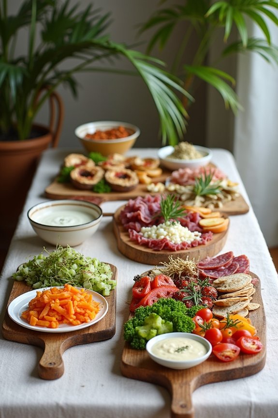 customizable appetizer stations setup