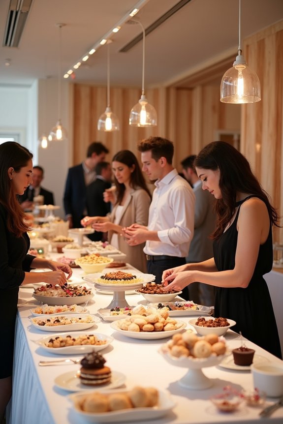 customizable interactive dessert bar