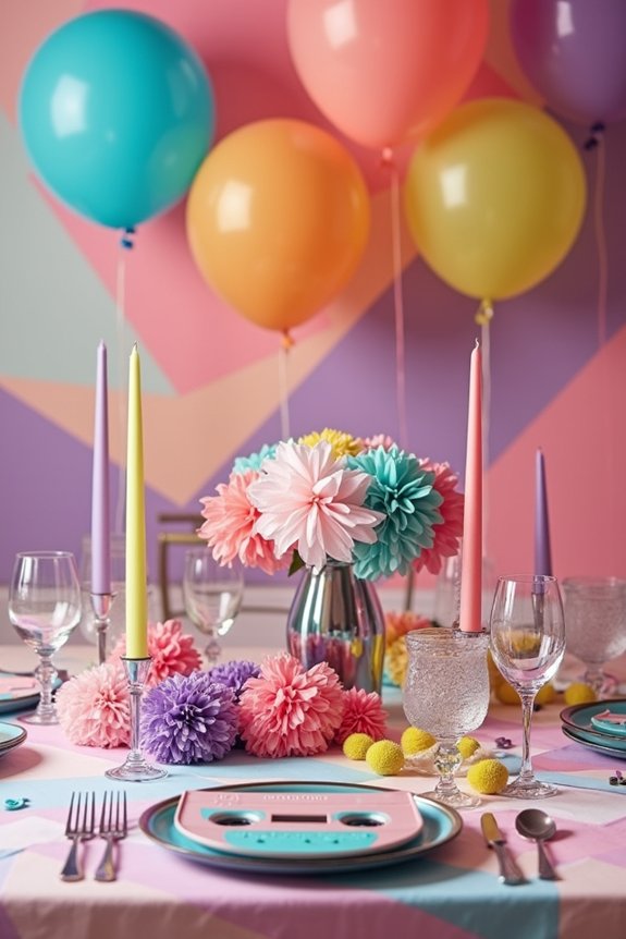 decade themed nostalgic decorations