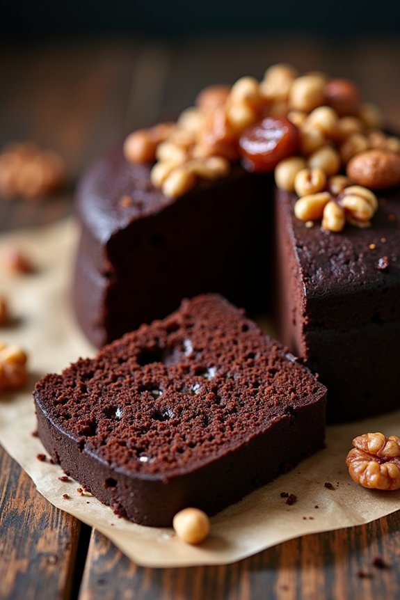 decadent chocolate date cake